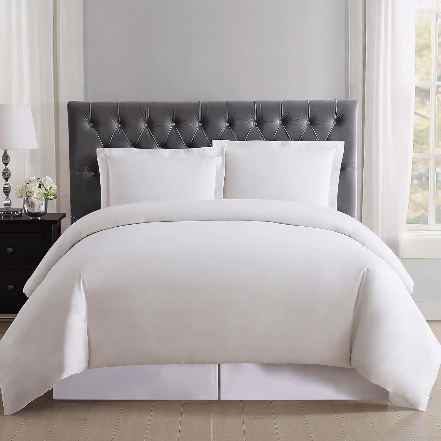 TRULY SOFT Ivory 3-Piece King Duvet Set