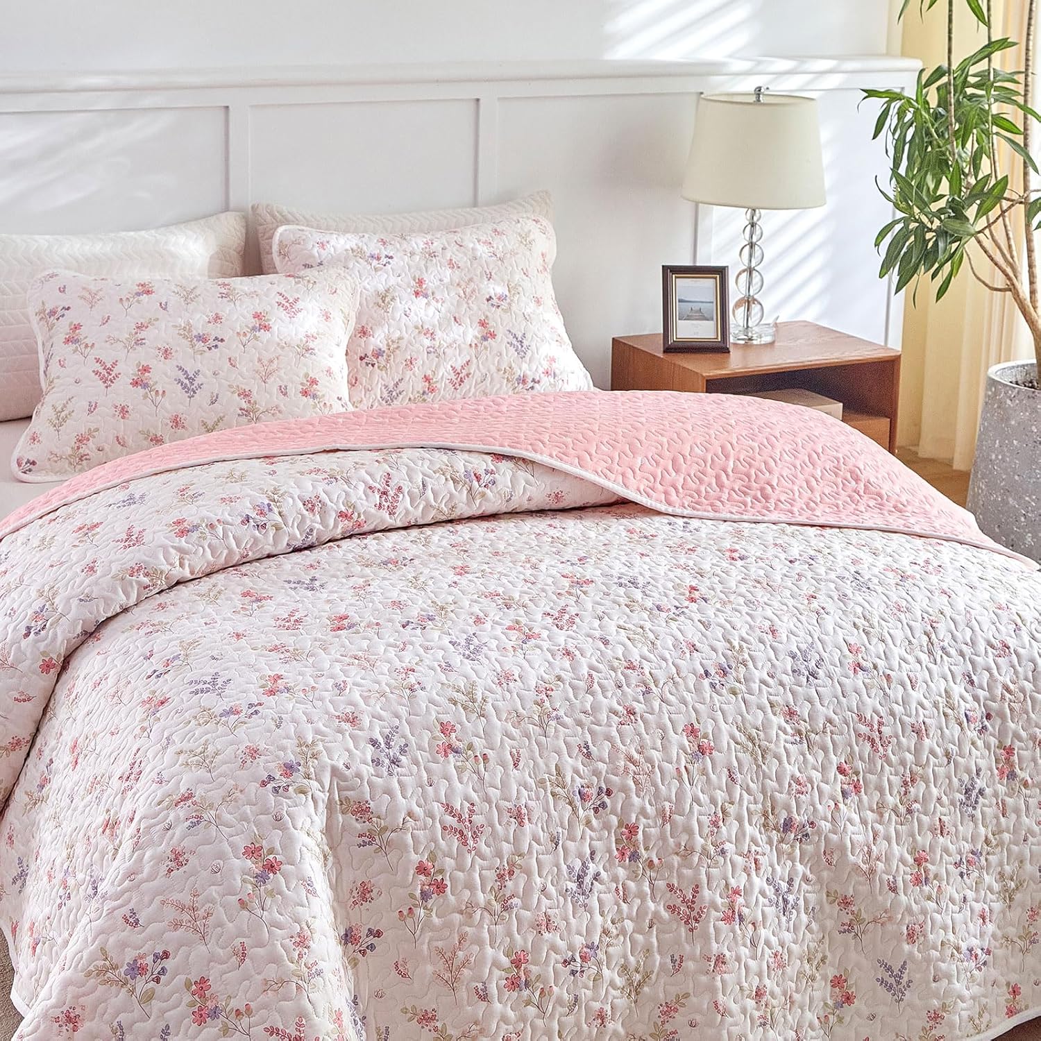 Joyreap 2Pc Cotton Quilt Set for Girls