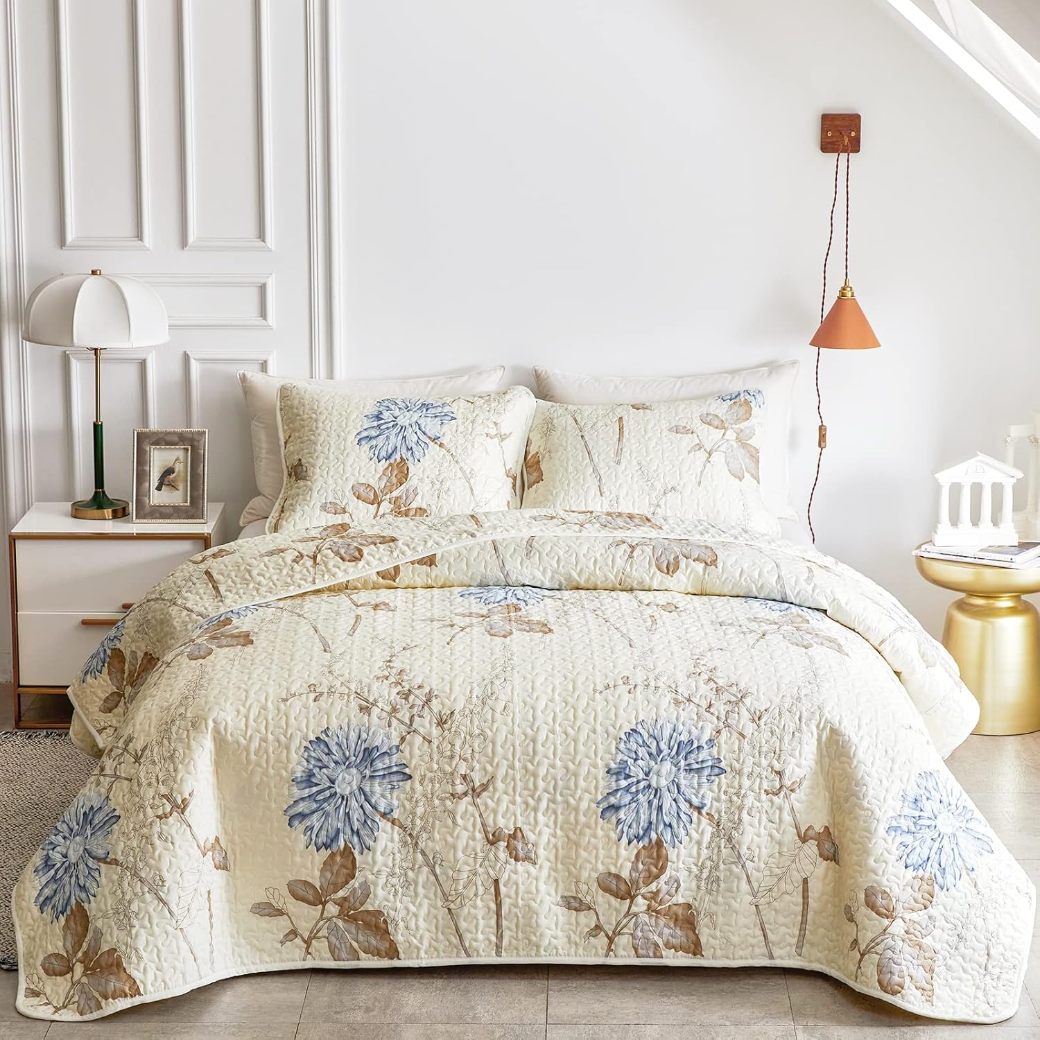 Joyreap 3 Piece Microfiber Quilt Set