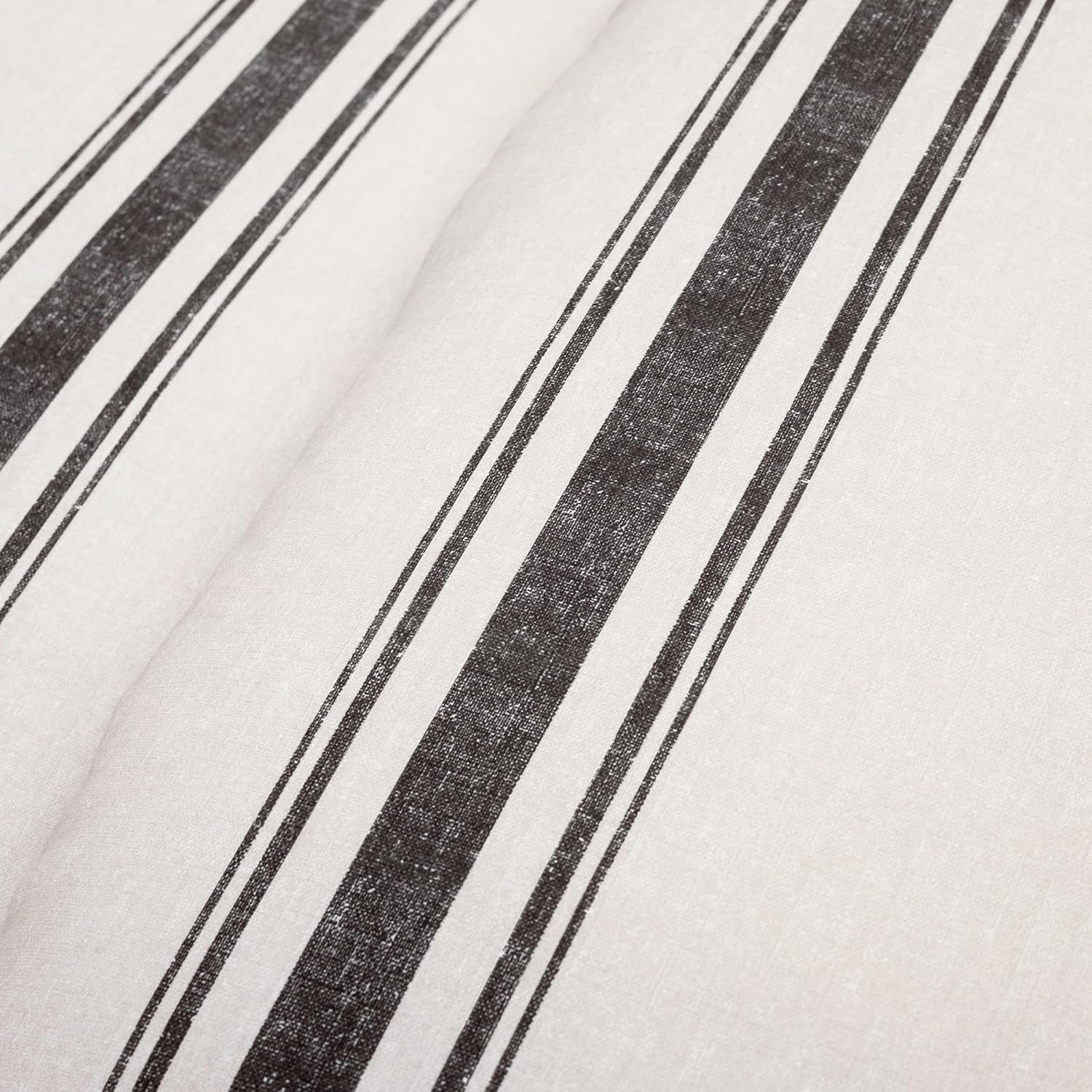 Lush Decor Farmhouse Stripe Reversible Comforter Set