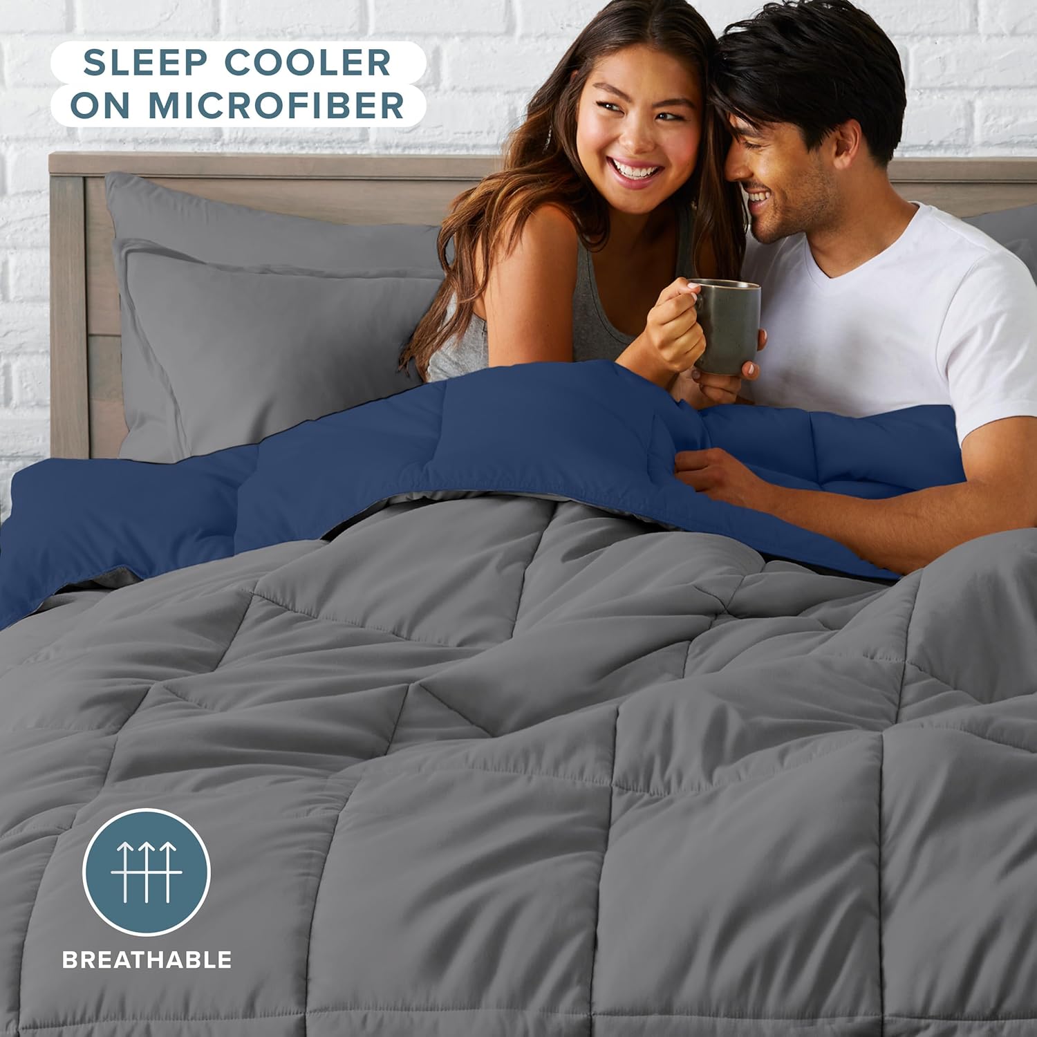 Bare Home Reversible Comforter Sheet Set - Full XL