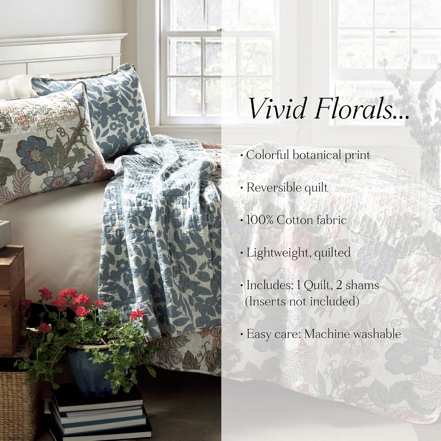Lush Decor Sydney Reversible Cotton Quilt Set King