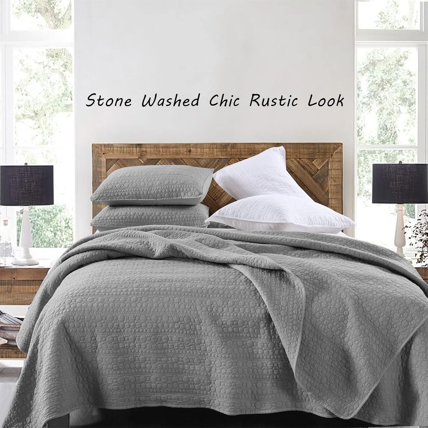 HORIMOTE HOME Quilt Set King Size Grey 1