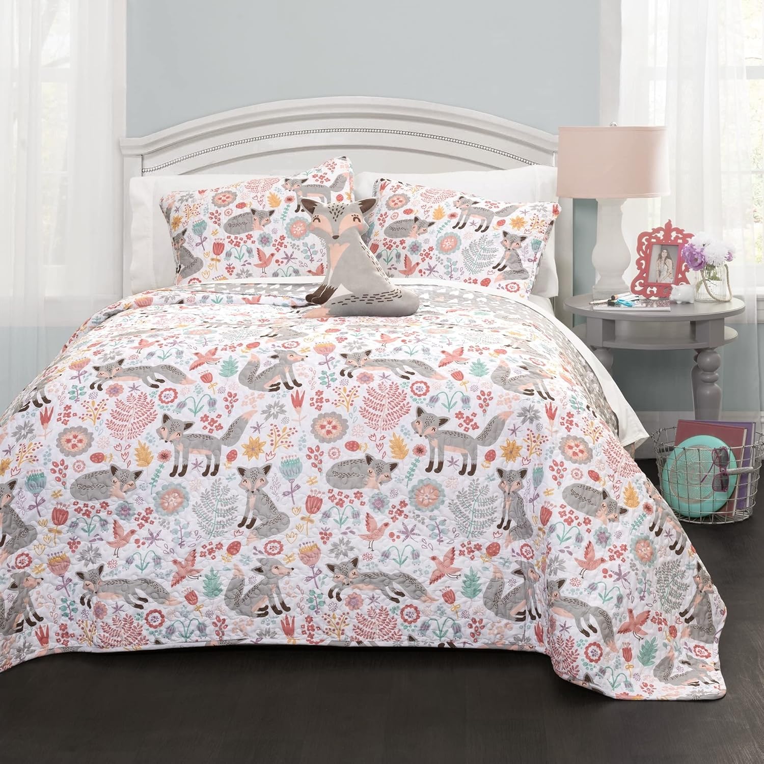 Lush Decor Pixie Fox Reversible Quilt Set - 3 Piece Twin