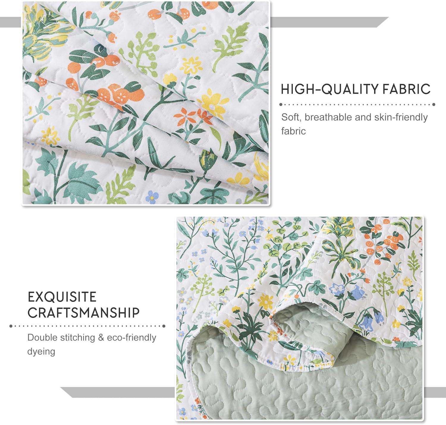 Travan 3-Piece Quilt Set with Shams 1