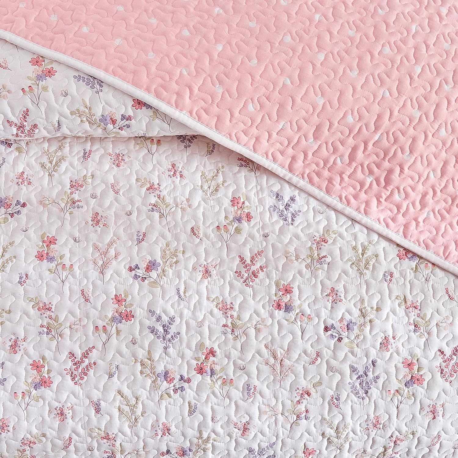 Joyreap 2Pc Cotton Quilt Set for Girls