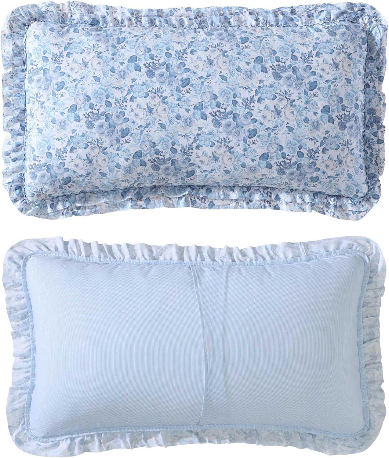 Laura Ashley Queen Quilt Set with Ruffle Shams