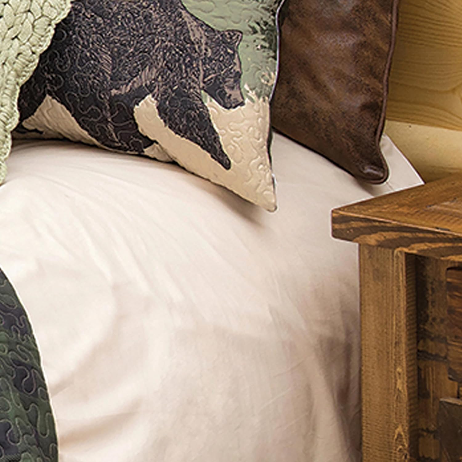 Black Forest Dcor Black Bear Quilt Bed Set Queen
