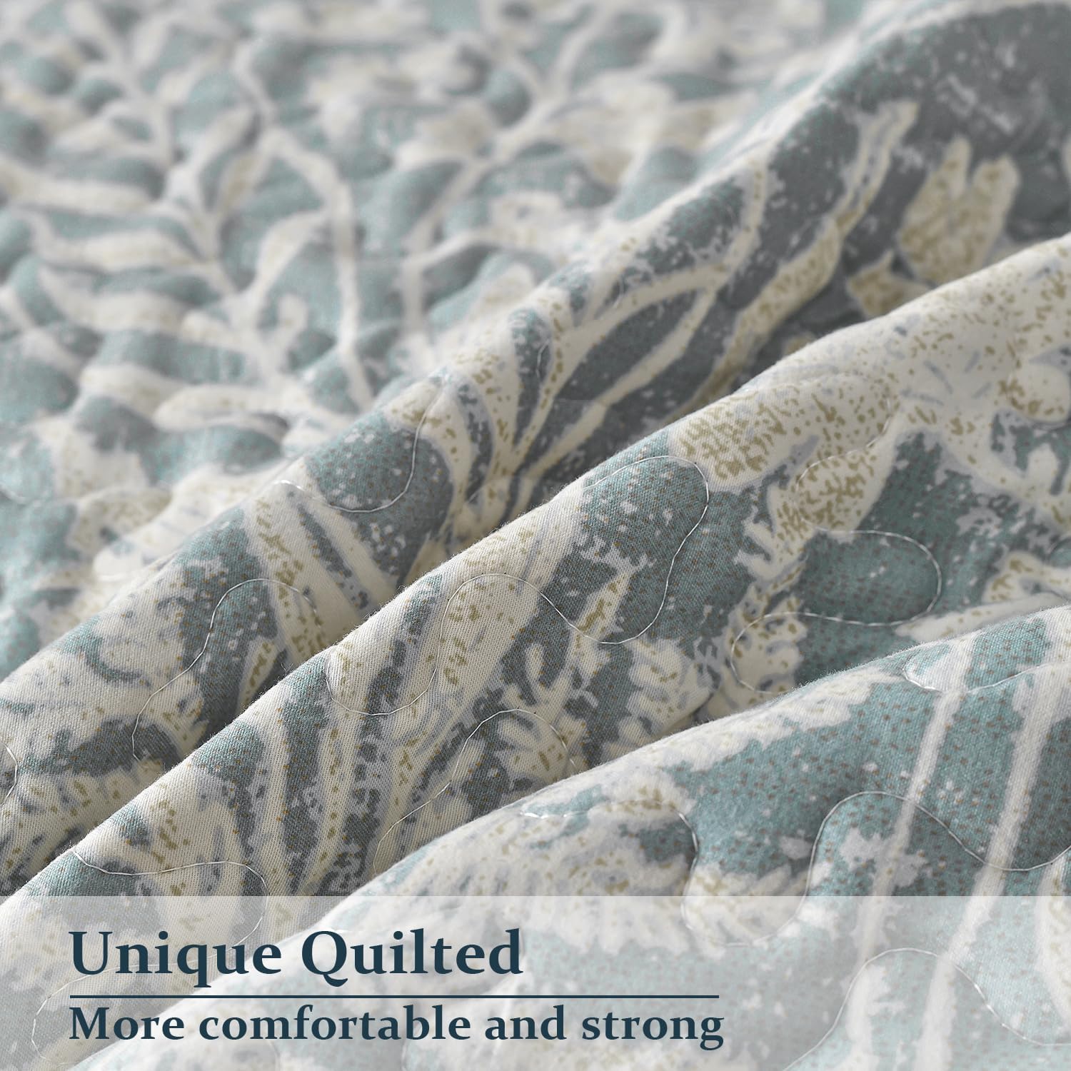 DURLENGEN 3Pcs California King Quilt Set with Pillow Shams