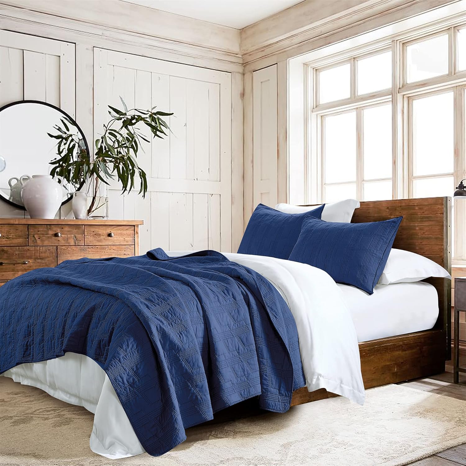 HORIMOTE HOME King Size 100 Cotton Quilt Set