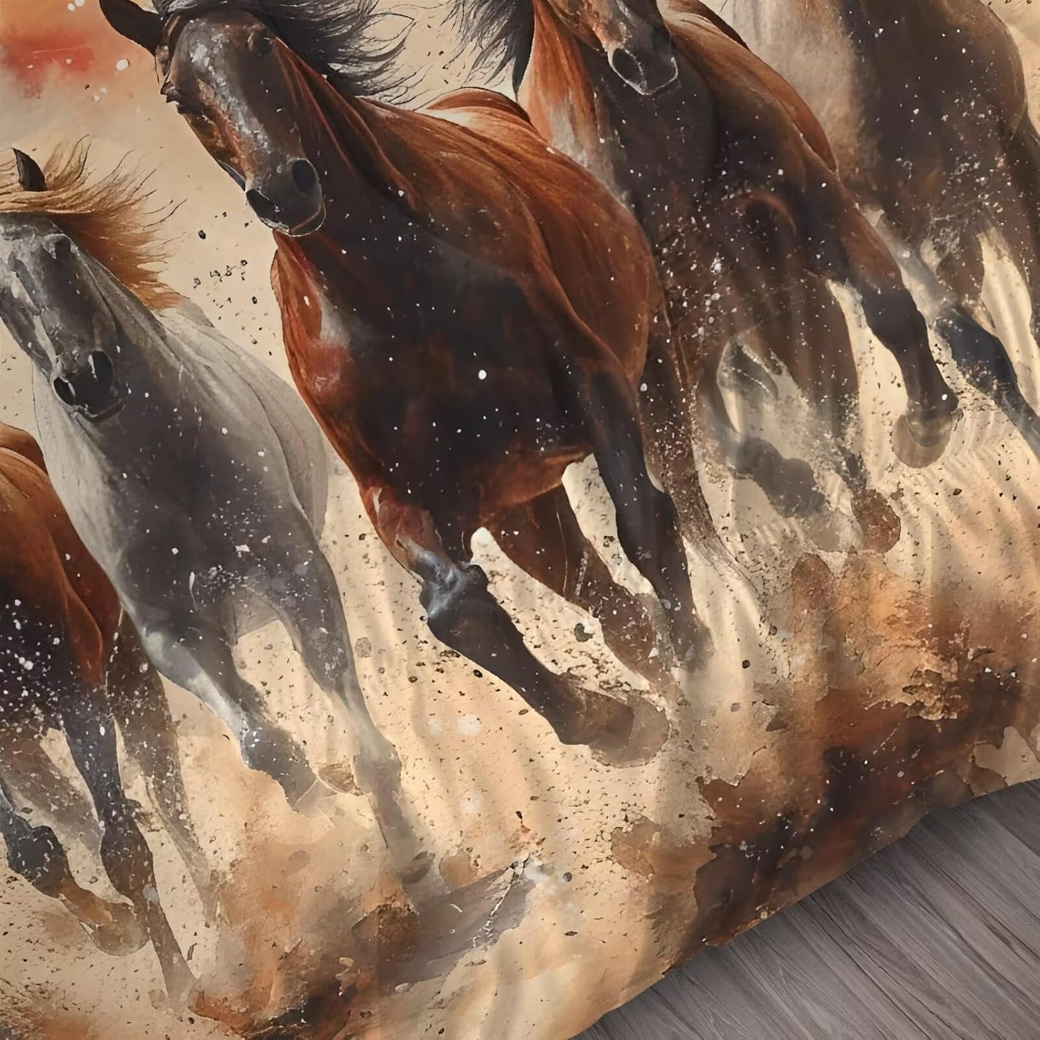 Galloping Horse Comforter Set for Kids and Adults