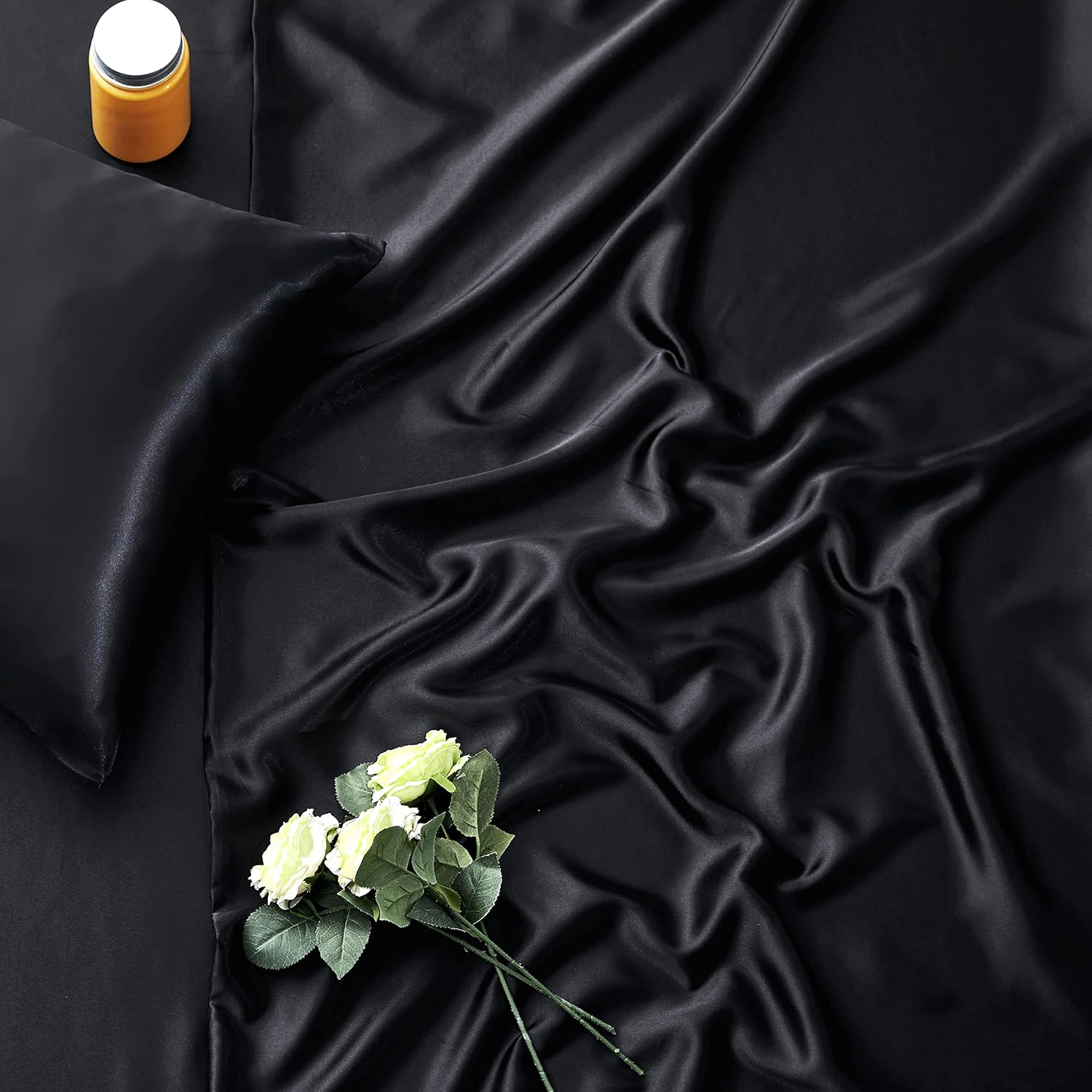 Manyshofu 6Pcs Black Duvet Cover Set King Size