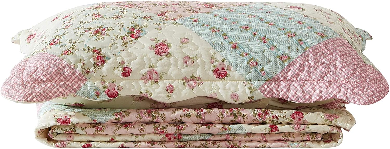 Brilliant Sunshine Roses Quilt Set Twin XL