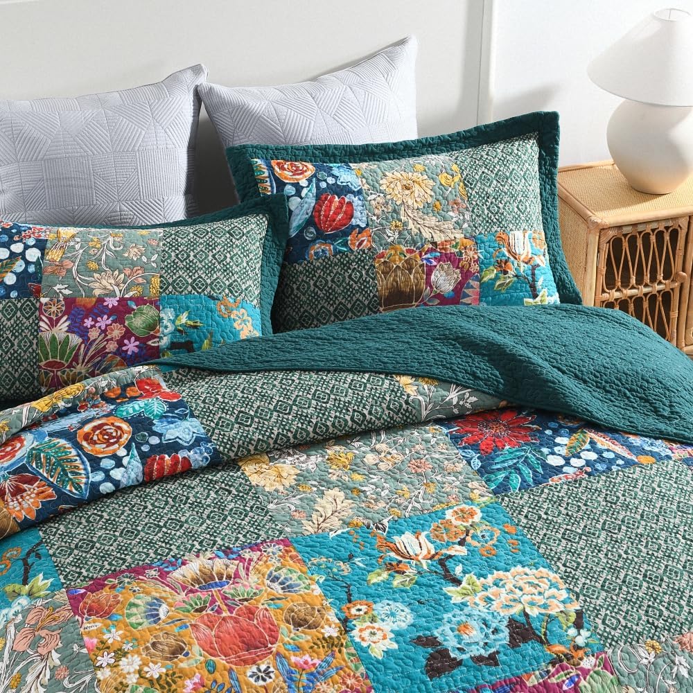 Autumn Dream Cotton Quilt Set Reversible Bedspread