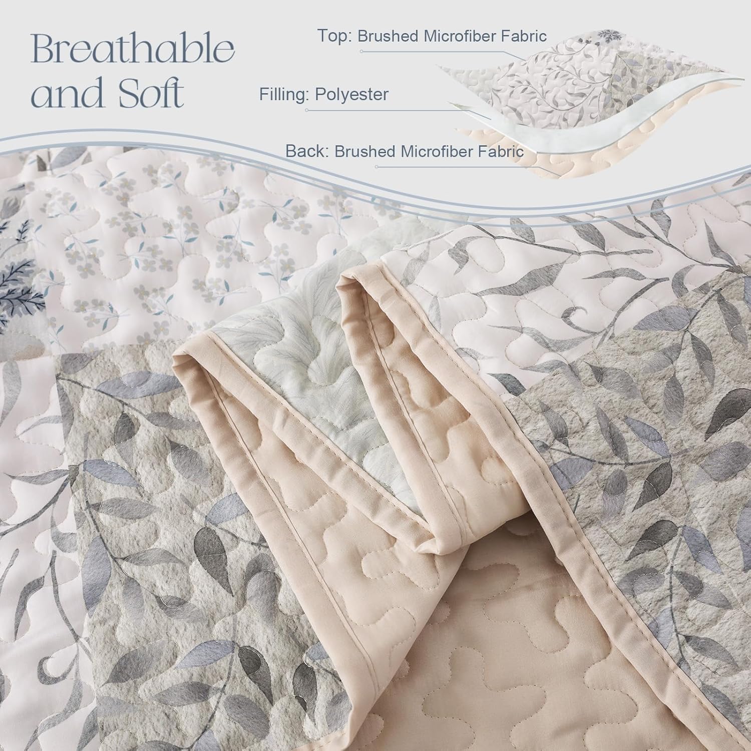 Exclusivo Mezcla Reversible Boho Quilt Set King Size