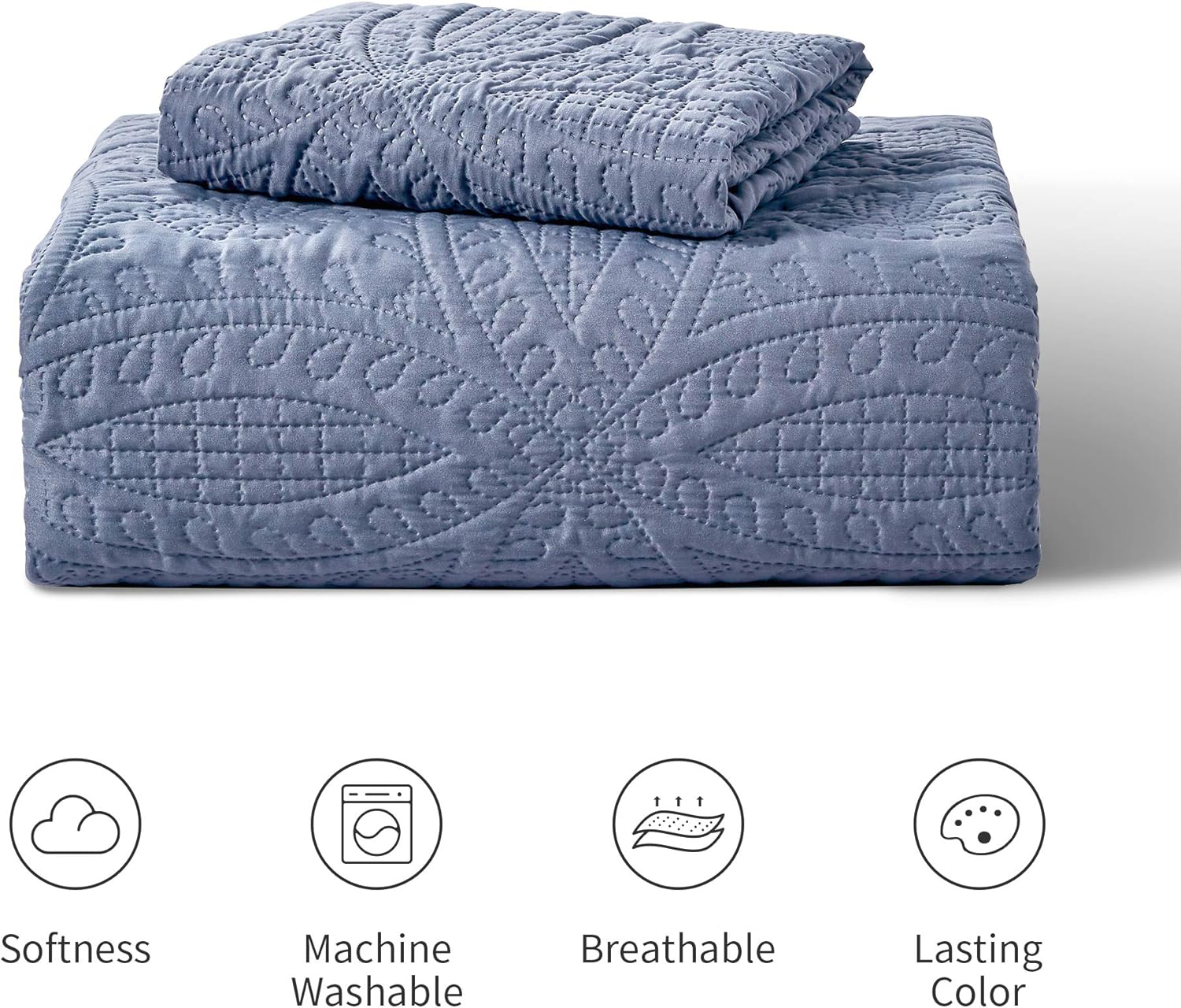 Loves Cabin Twin Quilt Set with Coin Pattern