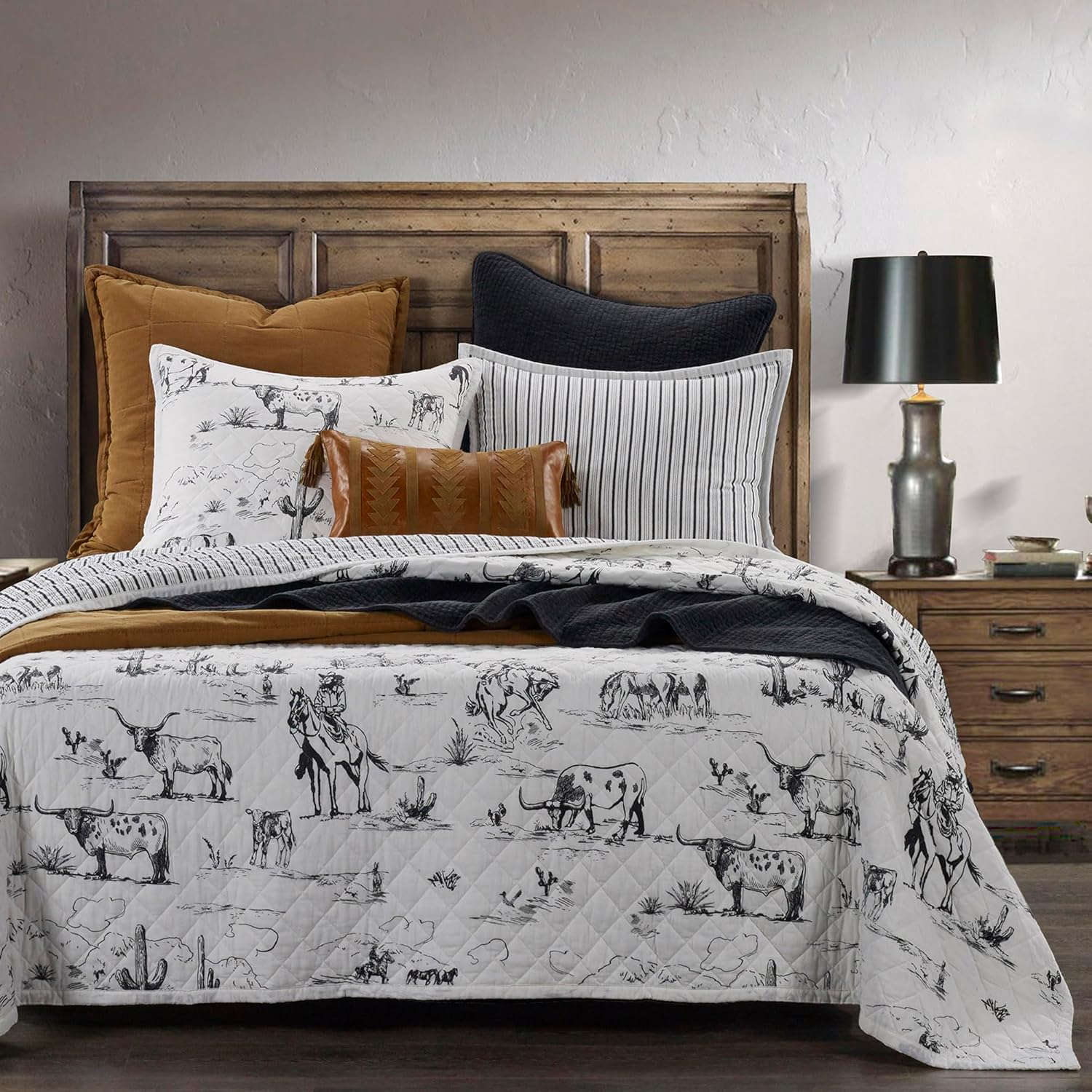 Paseo Road Western Quilt Set 3 Piece Full Queen