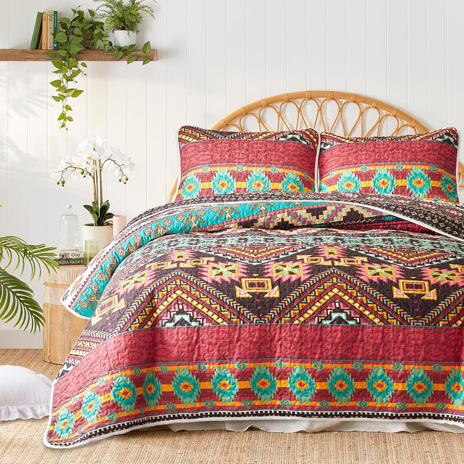 Tititada 3 Piece Queen Quilt Set with Shams