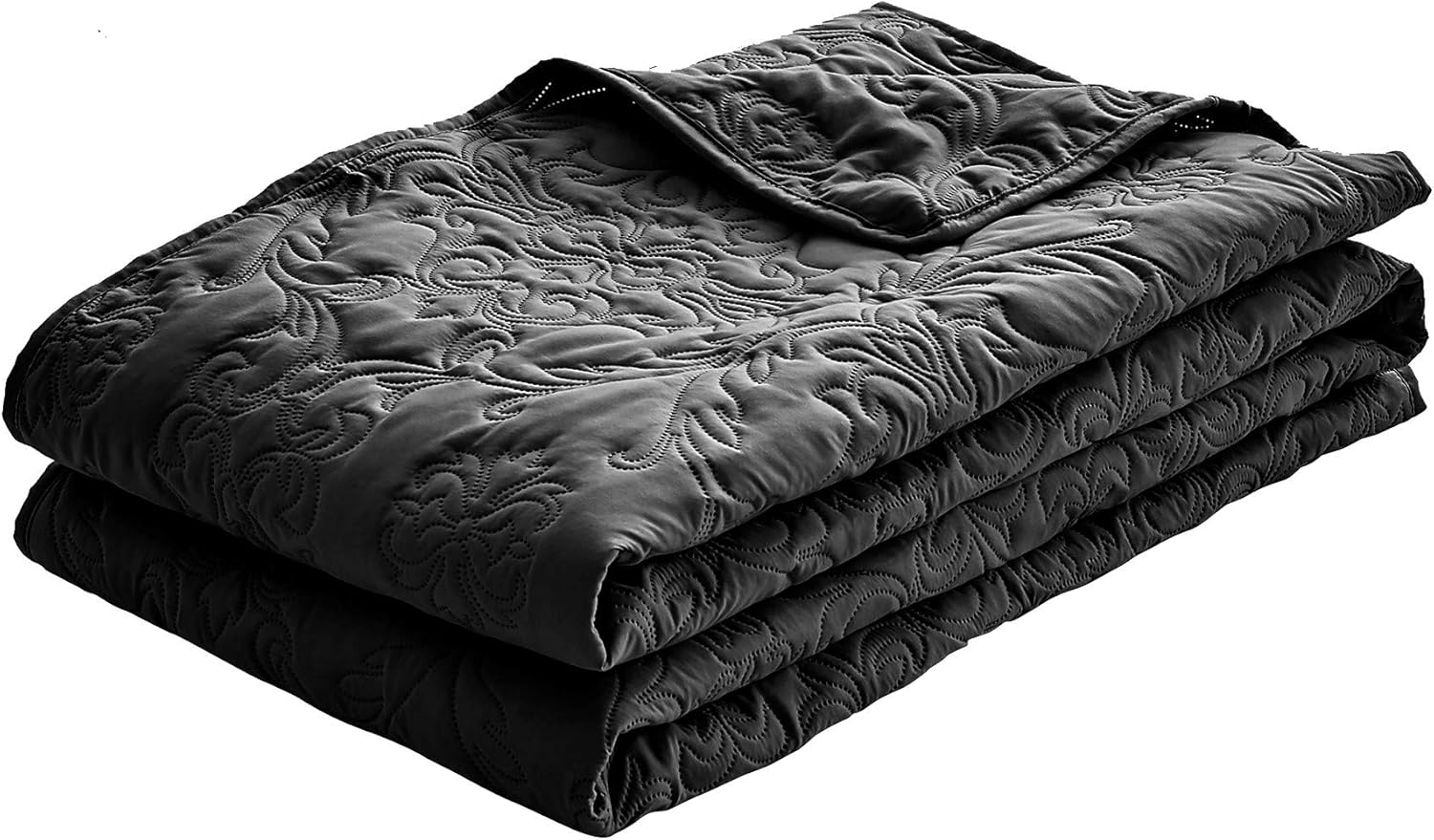 Sophia William 3-Piece Reversible Quilt Set QueenFull Size Black
