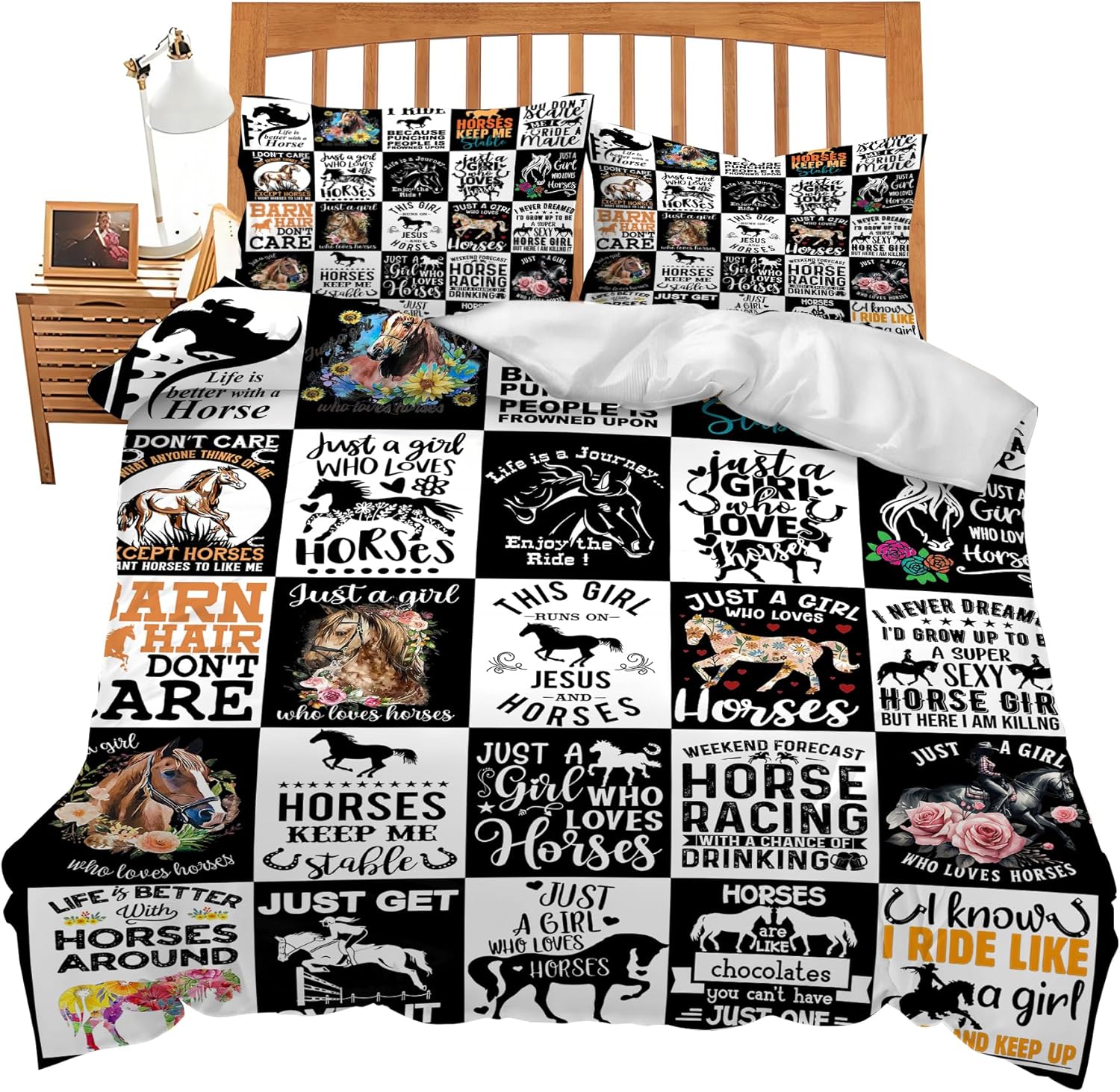 UIAMT Western Style Duvet Cover Set for Kids and Adults