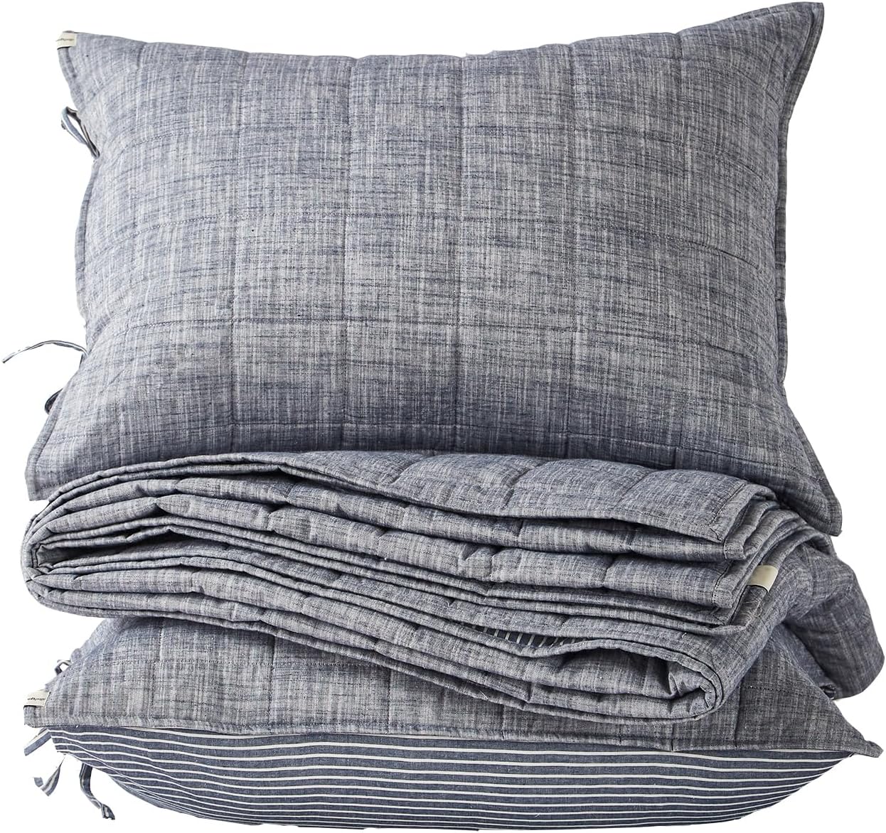 Softpage Cotton Quilt Bedding Set with Coverlet Pillow Shams