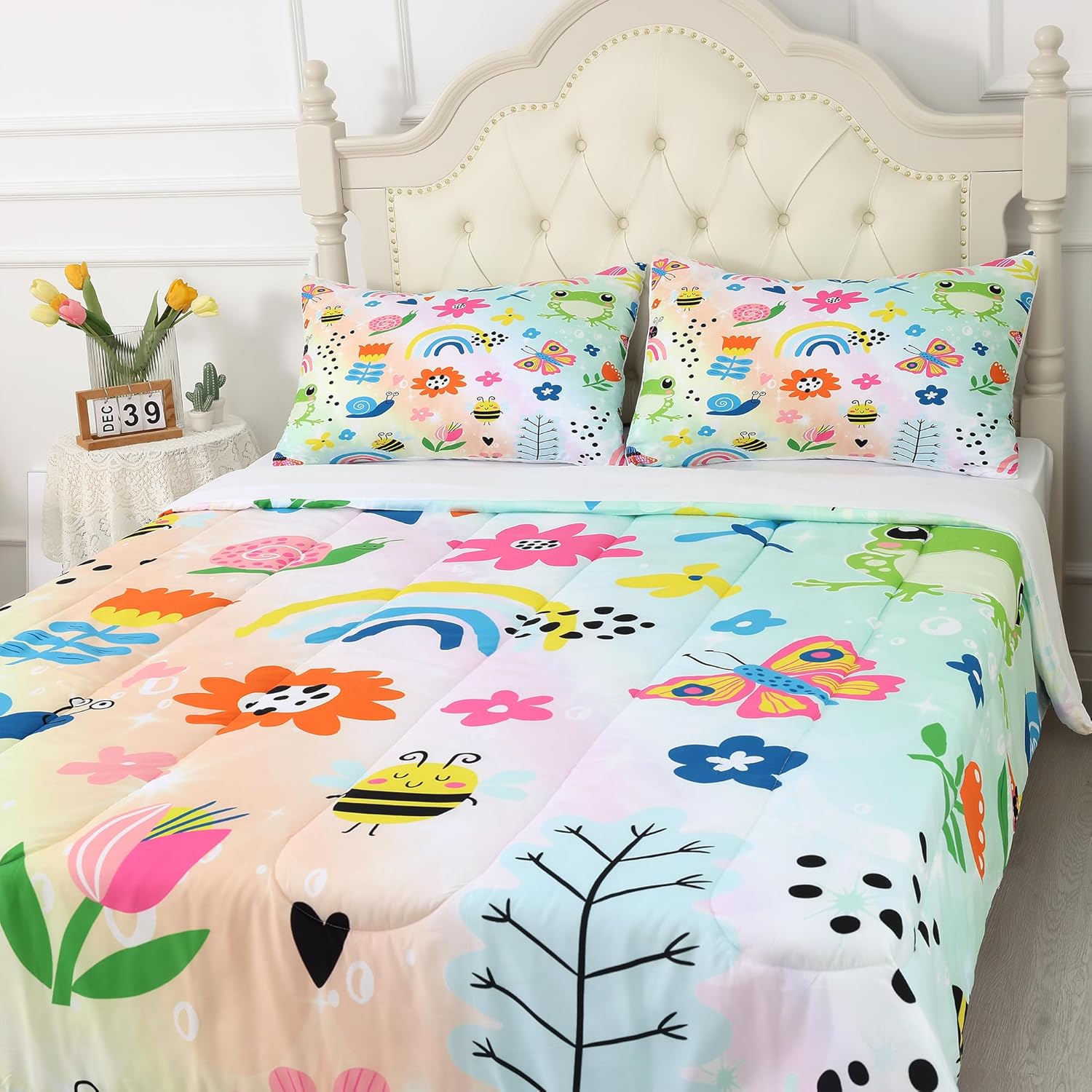 FUYEUN Rainbow Comforter Set Queen Size 1