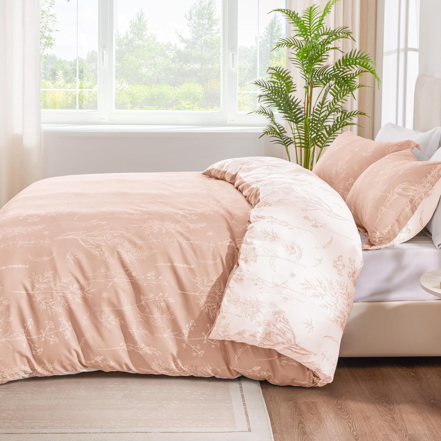 Loves Cabin Dusty Rose Pink Queen Comforter Set