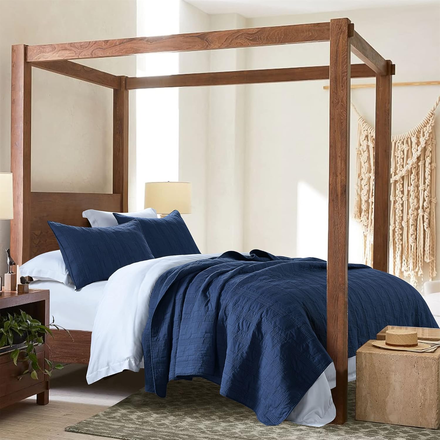HORIMOTE HOME King Size 100 Cotton Quilt Set
