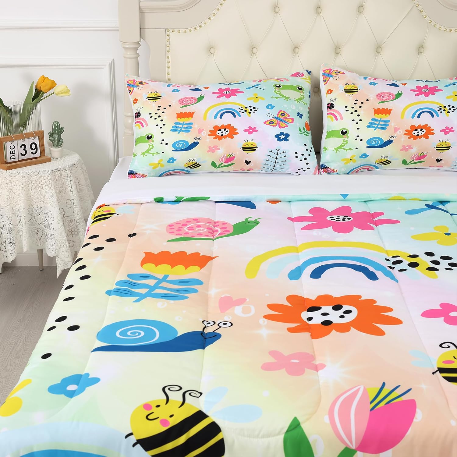 FUYEUN Rainbow Comforter Set Queen Size 1