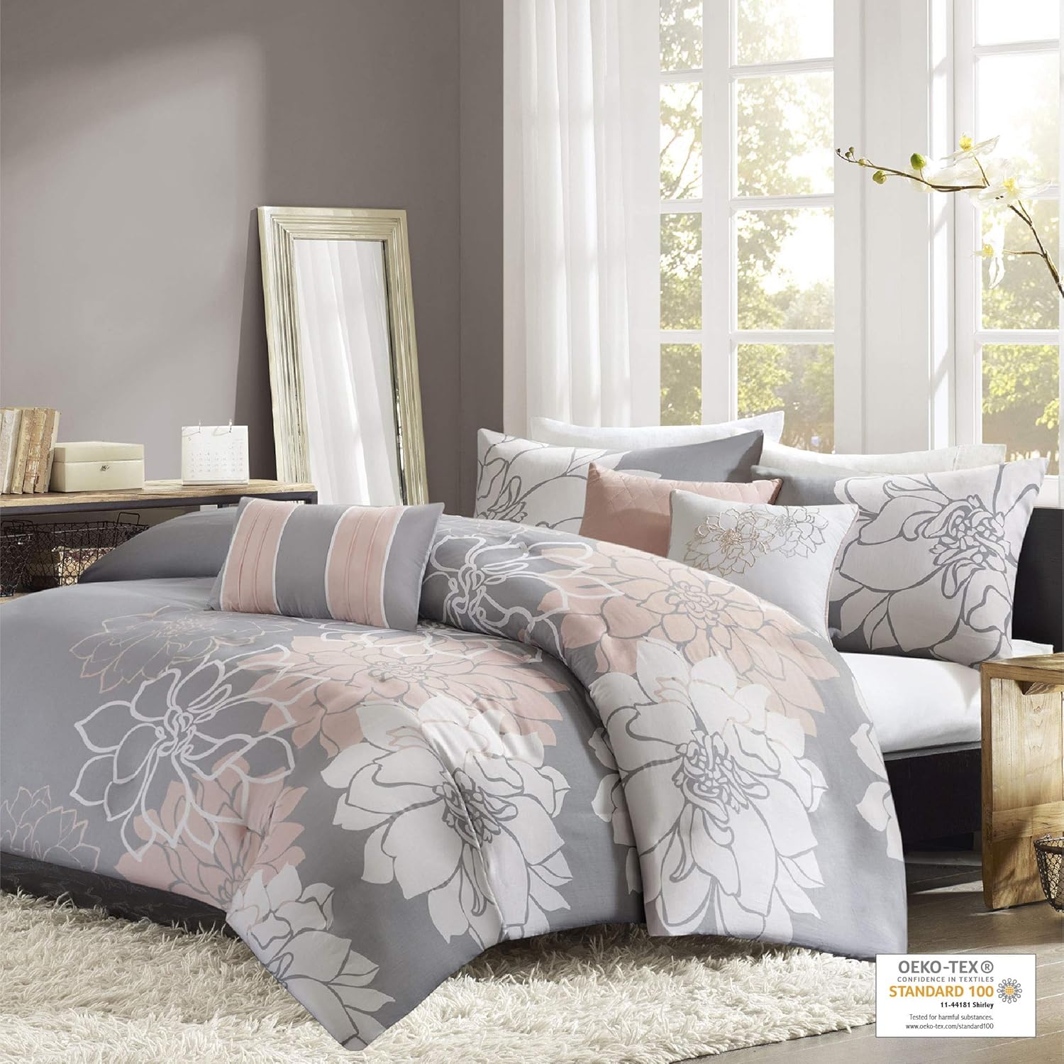 Madison Park Lola 6 Piece Cotton Duvet Cover Set