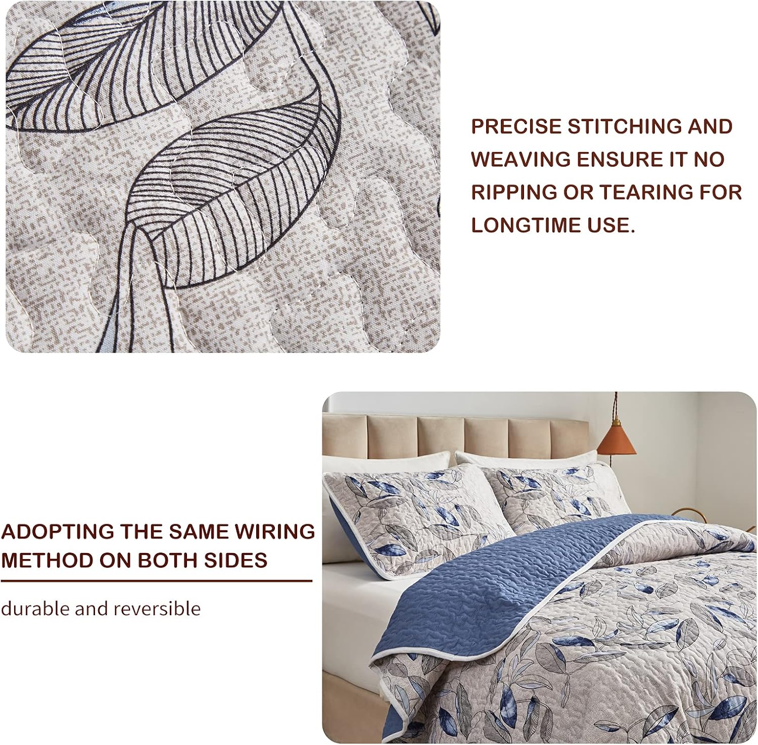 Joyreap 2-Piece Microfiber Quilt Set 1