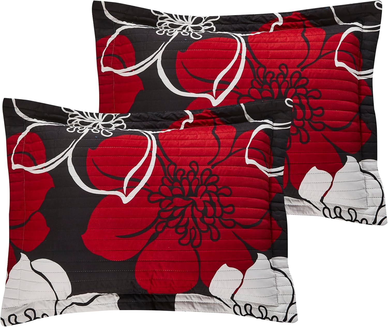 Chic Home QS2807-AN Woodside Quilt Set Twin Black 1