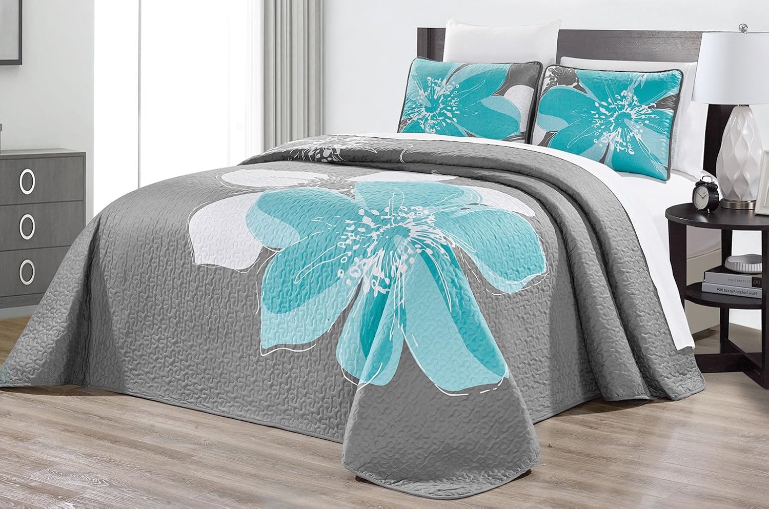 Grand Linen 3-Piece Reversible Bedspread Set