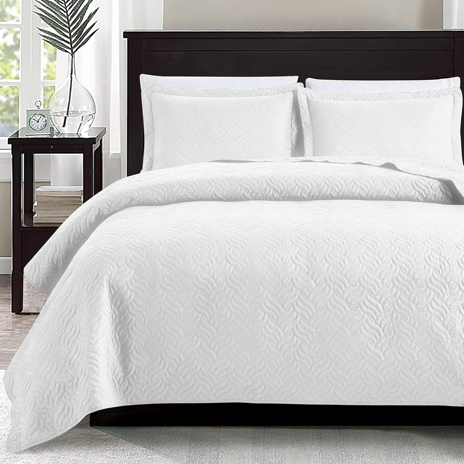 Loves Cabin King Size Quilt Set - Modern Wave Pattern