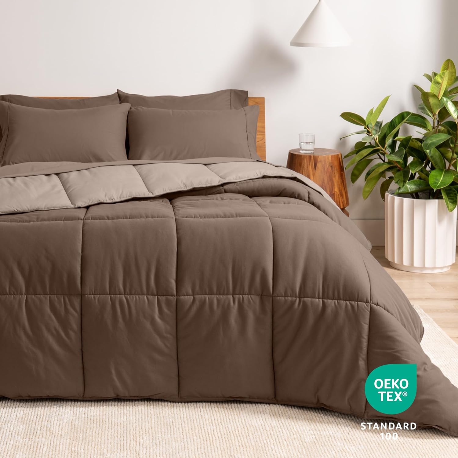 Bare Home Reversible Comforter Set Twin XL