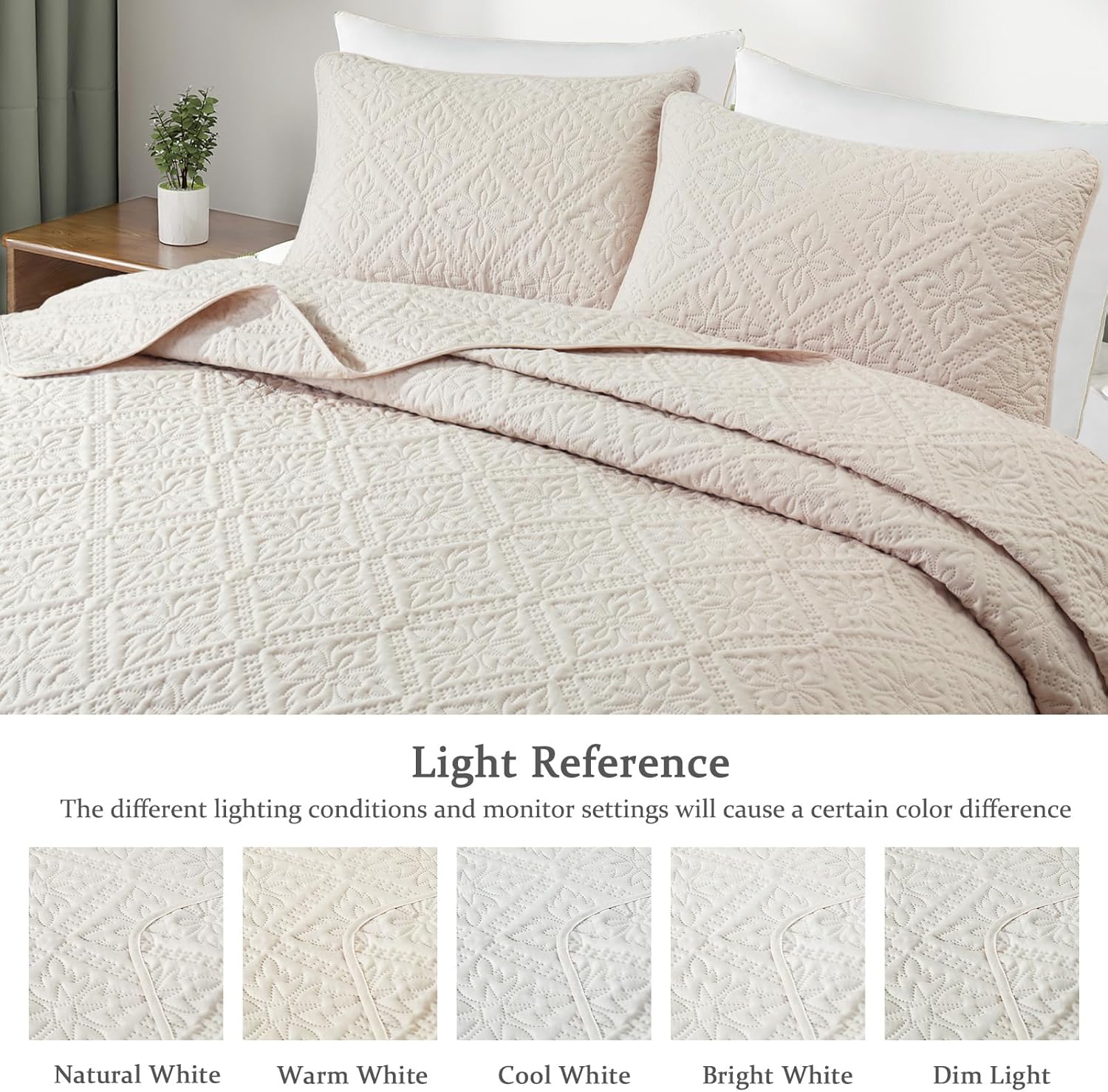 Exclusivo Mezcla Twin Quilt Bedding Set Lightweight Soft with 1 Pillow Sham