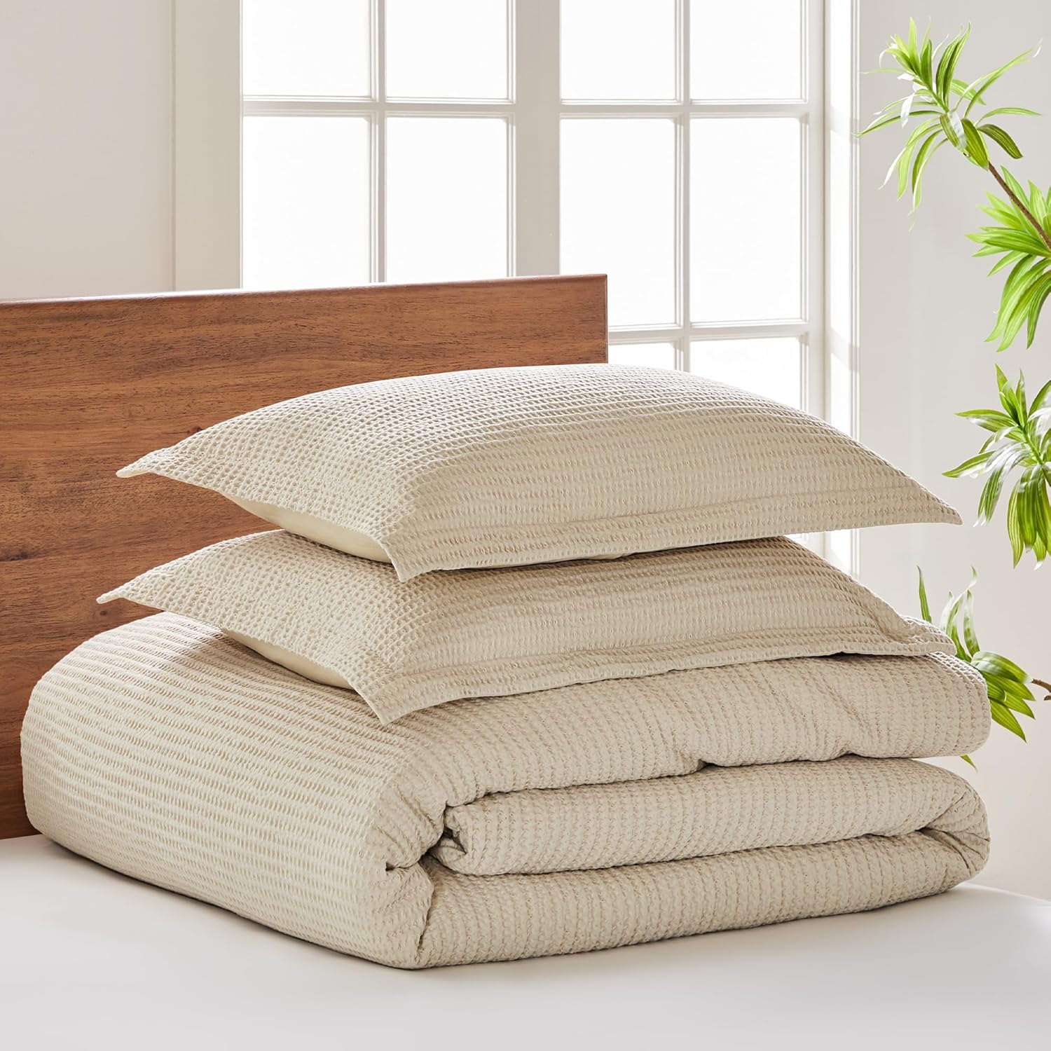 Levtex Home Cloud Waffle Taupe Comforter Set