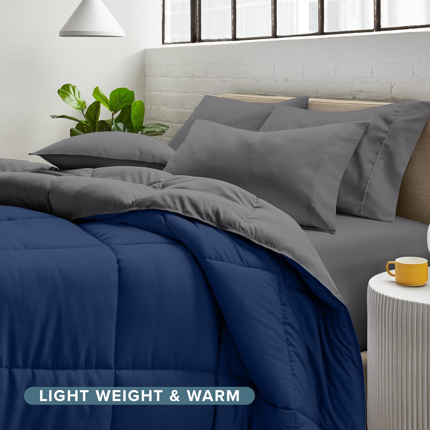 Bare Home Reversible Comforter Sheet Set - Full XL