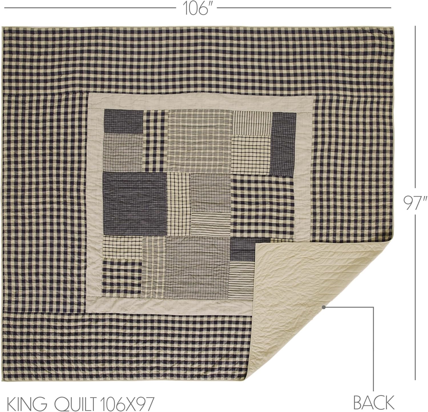 VHC Brands My Country 3 Piece Quilt Set