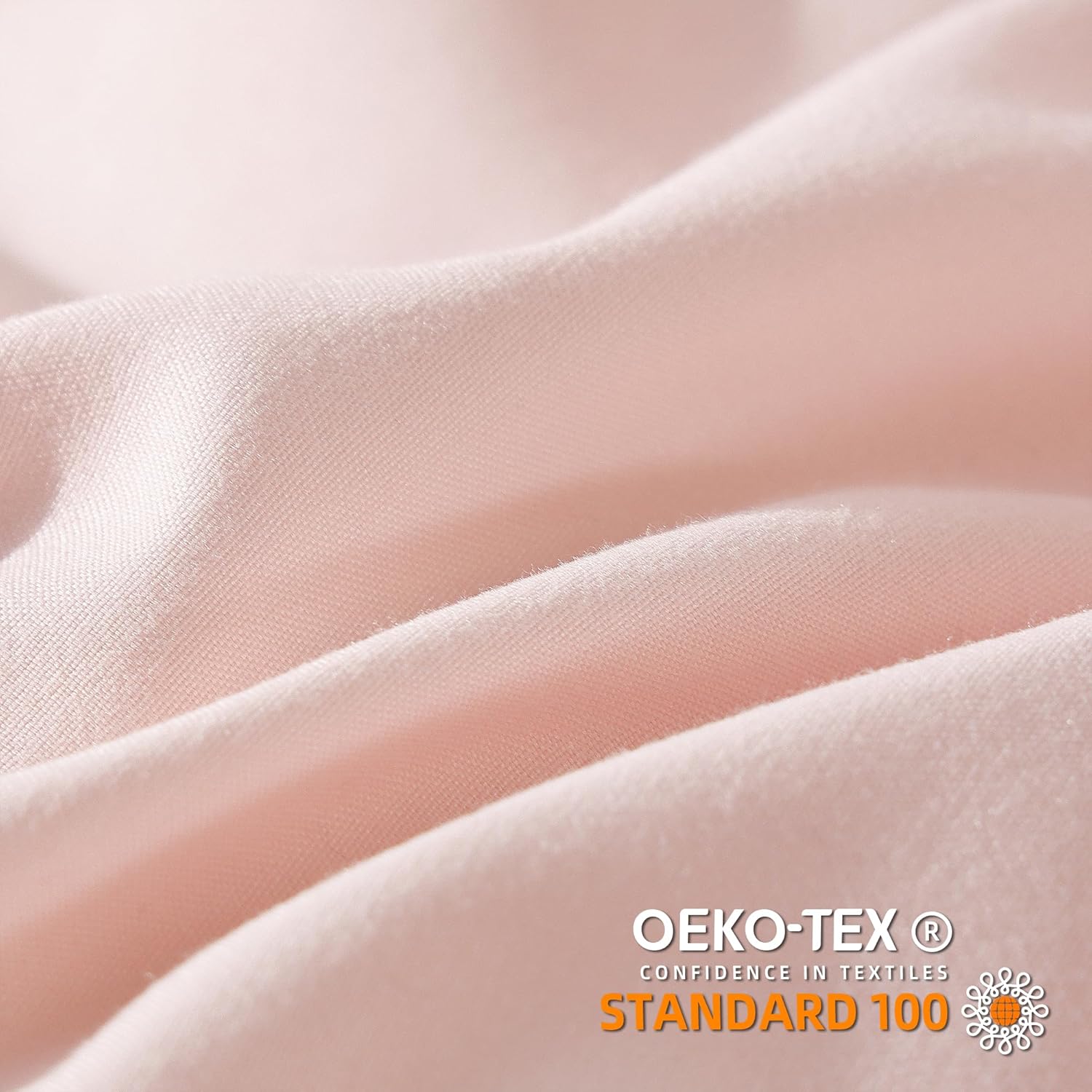 YIRDDEO Queen Comforter Set - 3 Piece with Pom Fringe Blush