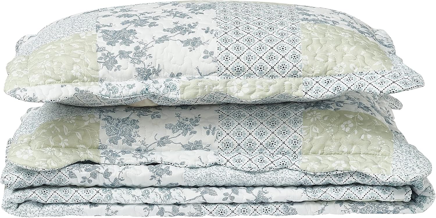 Brilliant Sunshine Quilt Set with 2 Shams 3-Piece Reversible Bedspread