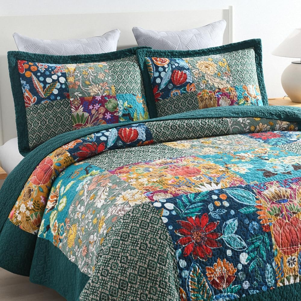 Autumn Dream Cotton Quilt Set Reversible Bedspread