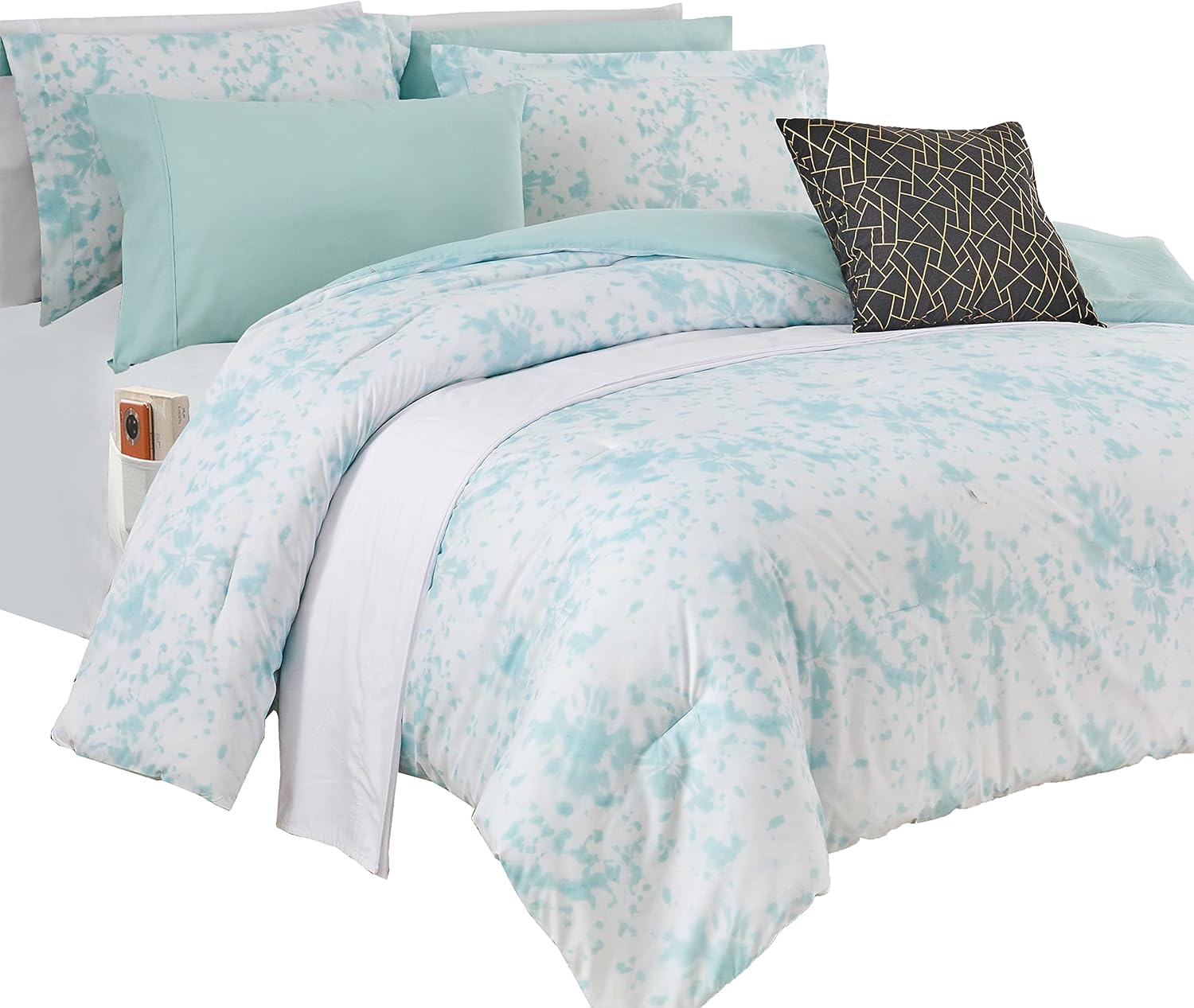Elegant Comfort Tie-Dye 10-Piece Comforter Set