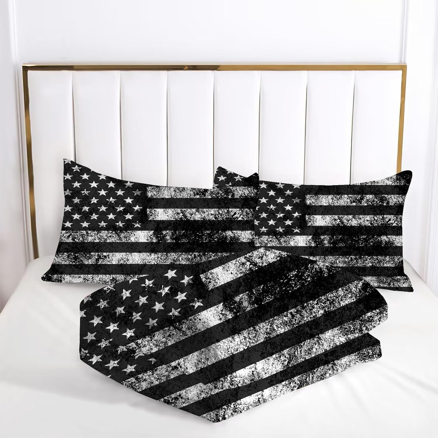 kxry USA Flag Comforter Set for Kids