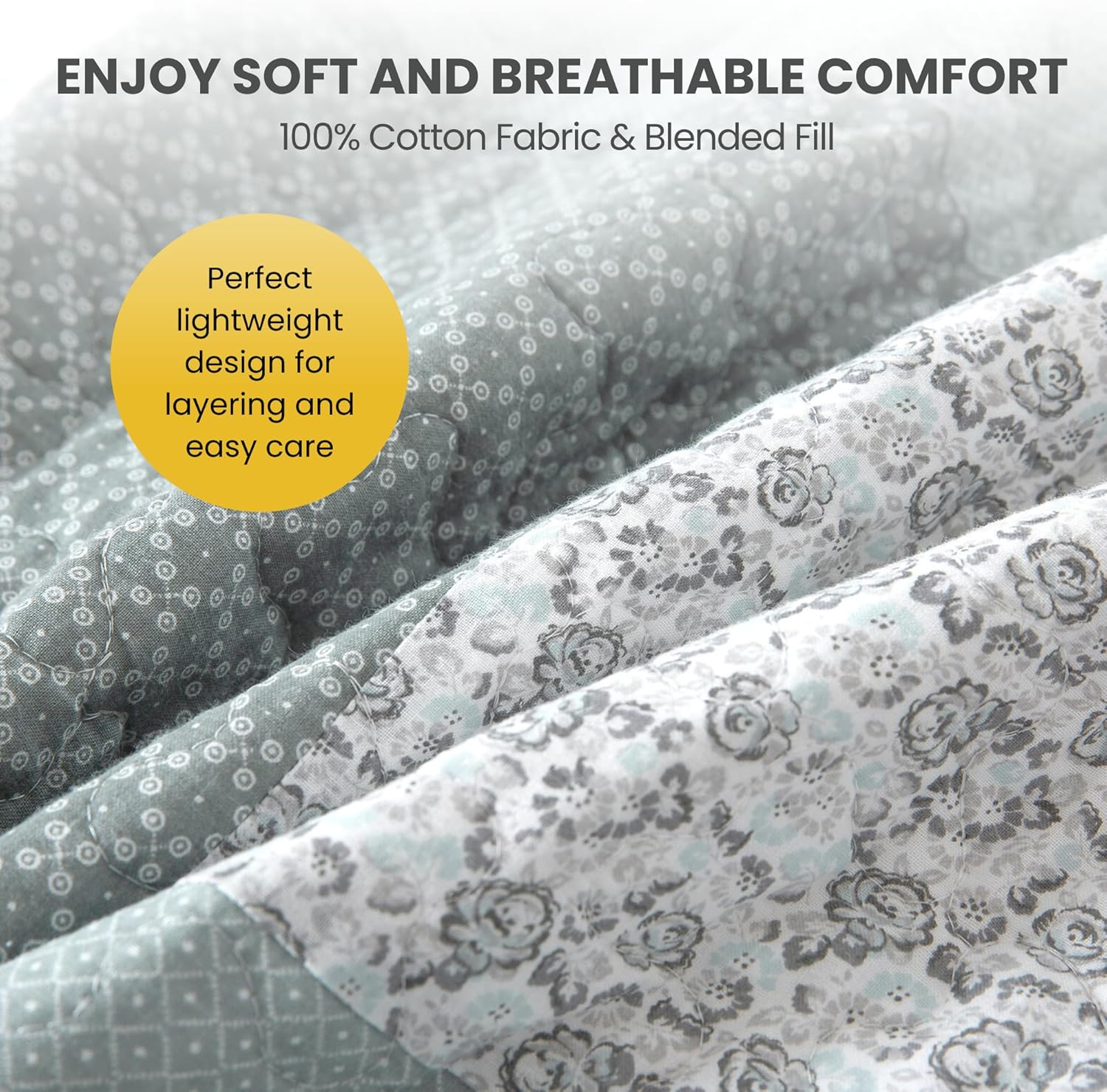Soul Lane Memory Lane 3-Piece Cotton Quilt Set