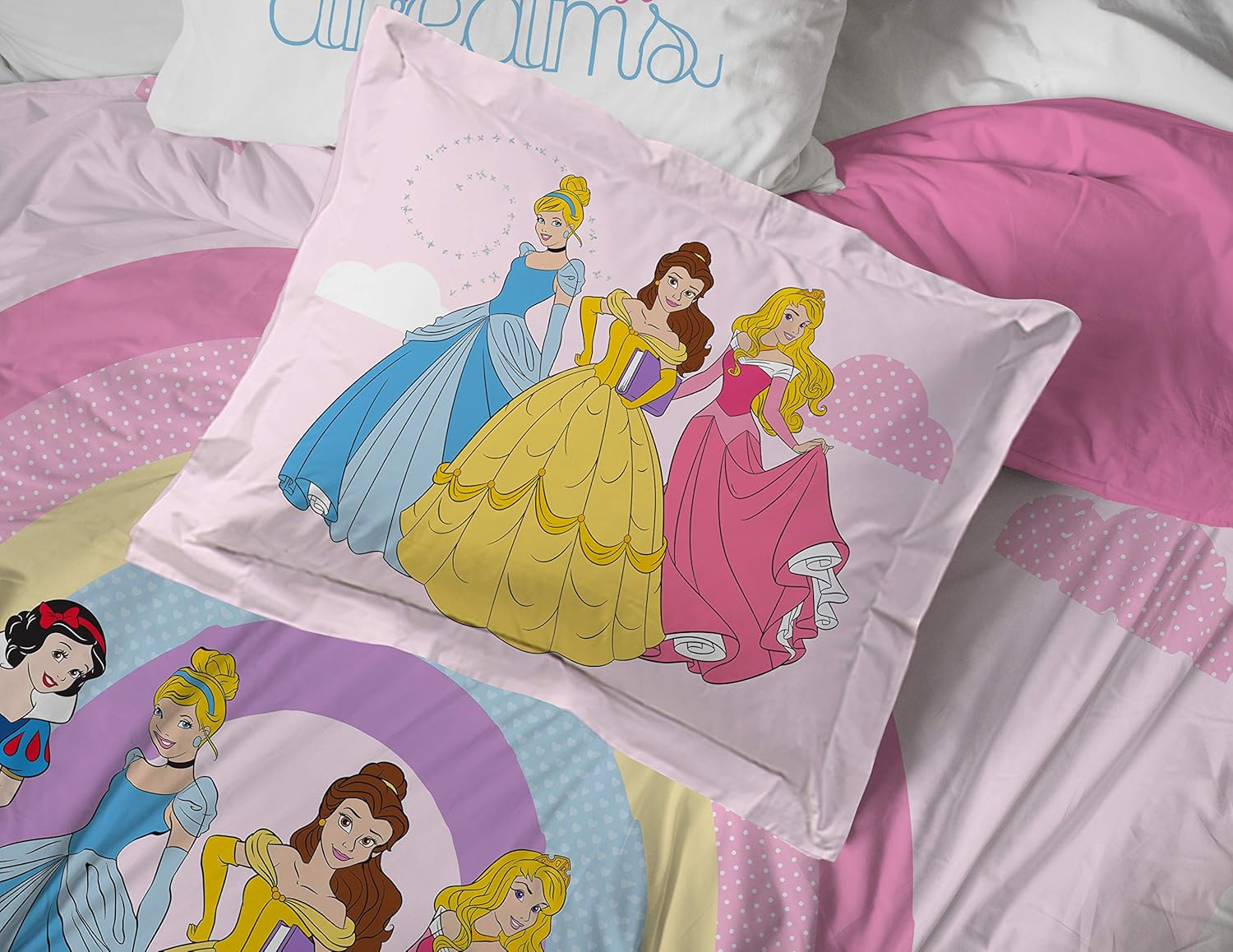 Jay Franco Disney Princess 7-Piece Full Bed Set - Comforter Sheets