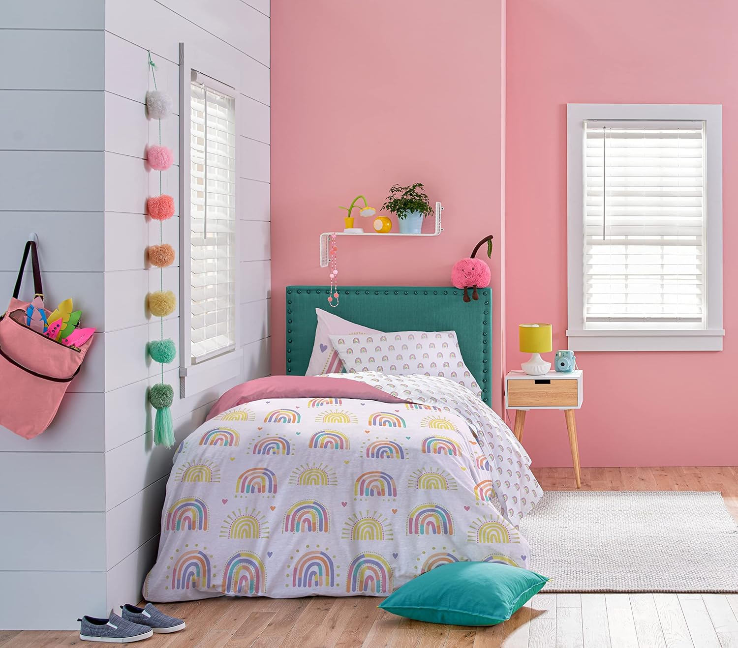 Saturday Park Doodle Rainbow Full Bed Set - 7 Piece