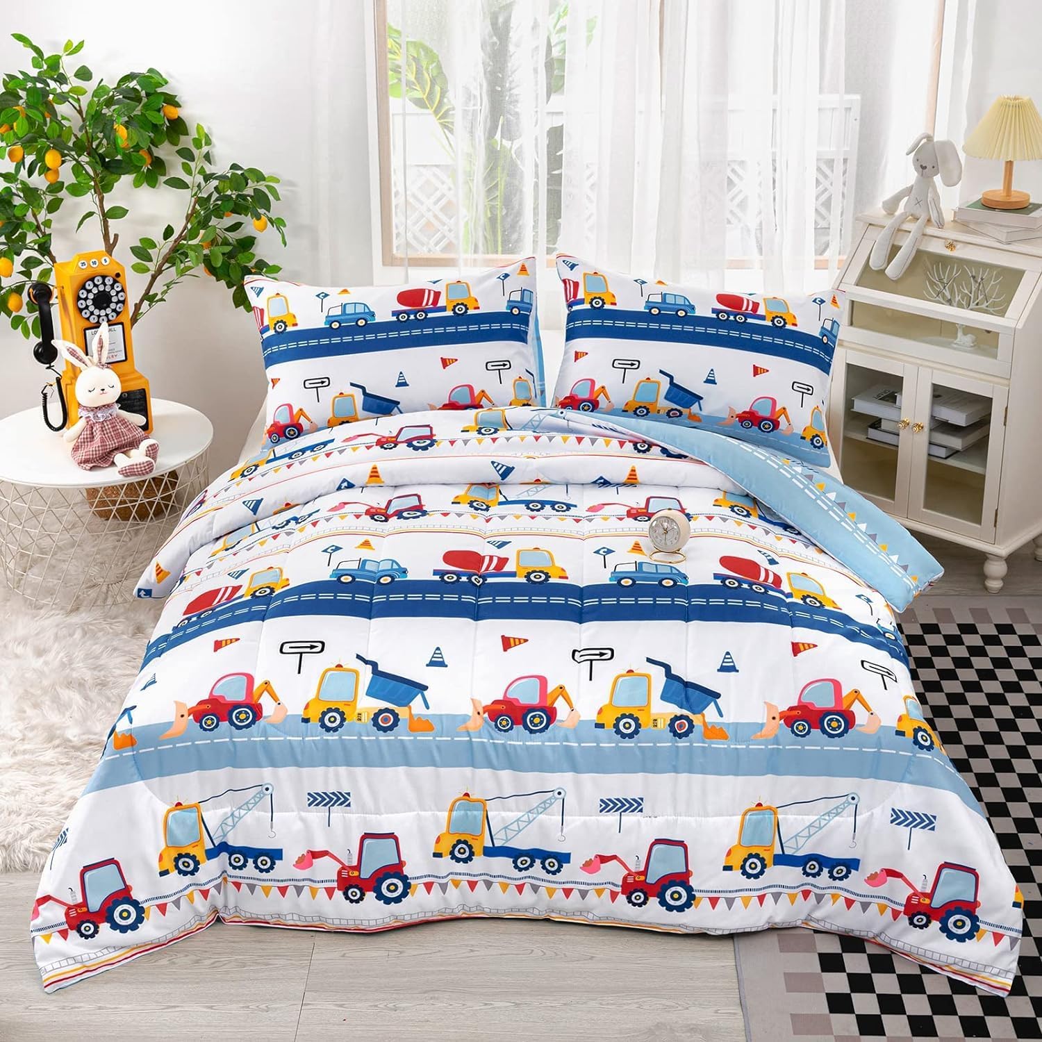 Axolotl Cartoon Car Comforter Set Twin 1