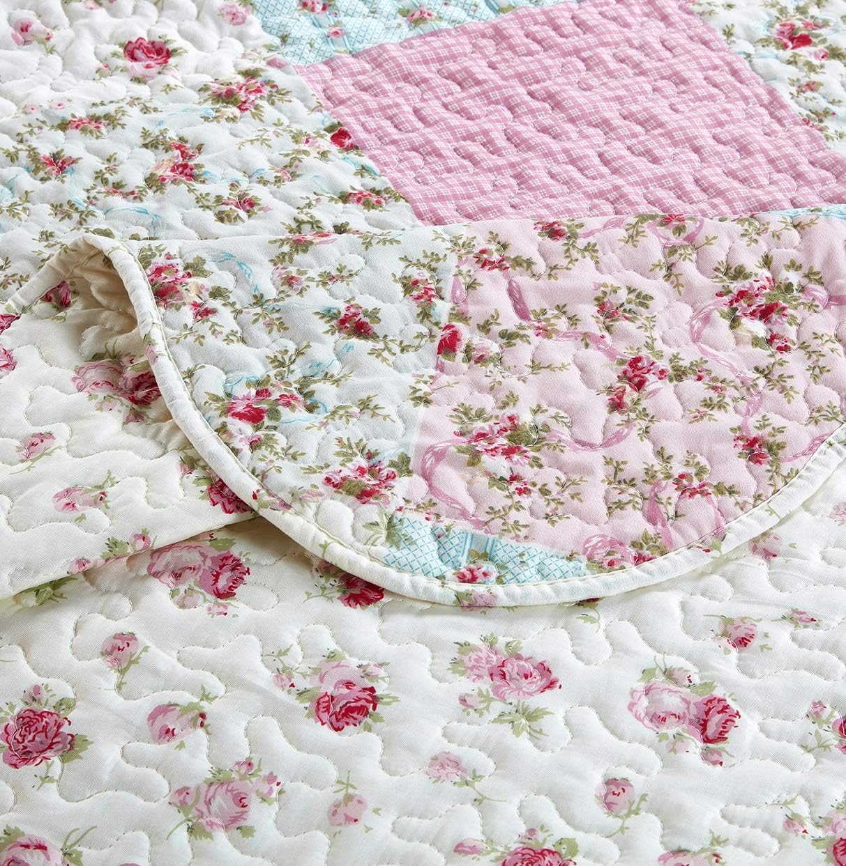Brilliant Sunshine Roses Quilt Set Twin XL