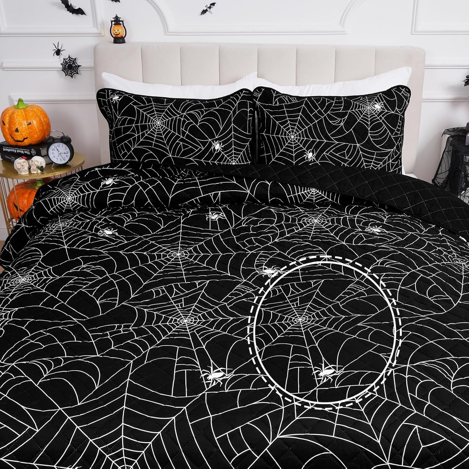 FRAMICS Halloween Quilt Set King Size